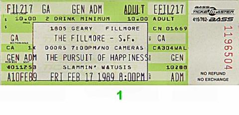 Pursuit of Happiness Vintage Ticket