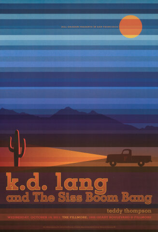 K.D. Lang and the Siss Boom Bang Poster