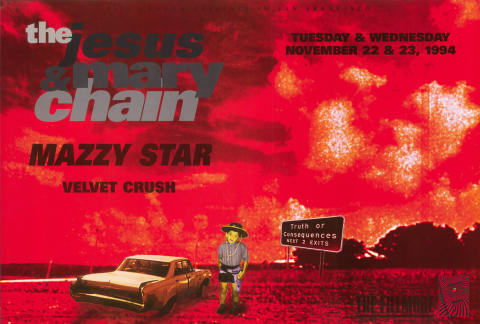 The Jesus & Mary Chain Vintage Concert Poster from Fillmore