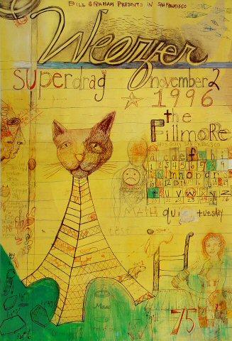 Phish Vintage Concert Poster from Fillmore Auditorium, Oct 15