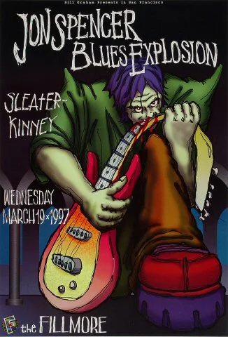 The Jon Spencer Blues Explosion Vintage Concert Poster from