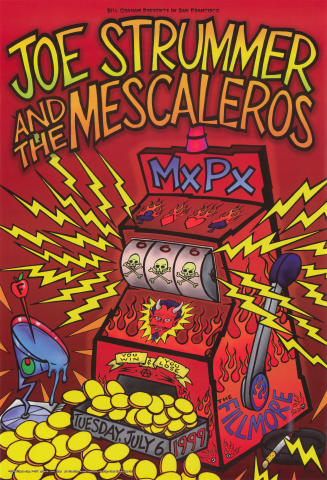 Joe Strummer & The Mescaleros Vintage Concert Poster from Fillmore