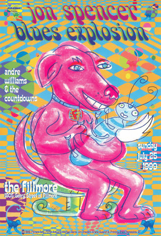 The Jon Spencer Blues Explosion Vintage Concert Poster from