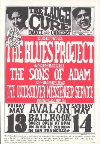 The Blues Project Vintage Concert Poster from Fillmore Auditorium, Feb 10,  1967 at Wolfgang's