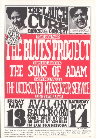 The Blues Project Vintage Concert Poster from Avalon Ballroom, Apr