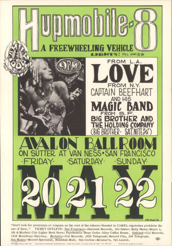 Love Vintage Concert Poster from Avalon Ballroom, Nov 15