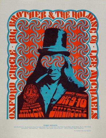 Big Brother and the Holding Company Vintage Concert Handbill from