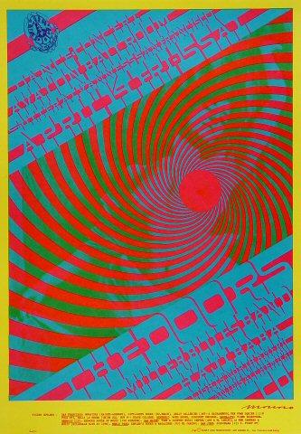 The Doors, Steve Miller, Avalon Ballroom, 1967 1st ed Family Dog Victor Moscoco poster The Doors, Steve Miller, Avalon Ballroom, 1967 1st ed Family Dog Victor Moscoco poster