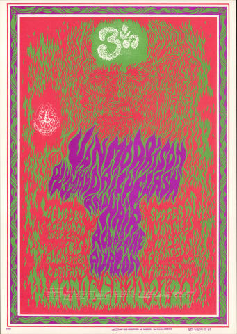 Van Morrison Vintage Concert Poster from Avalon Ballroom, Oct 20