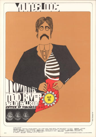 The Youngbloods Vintage Concert Poster from Avalon Ballroom, Sep