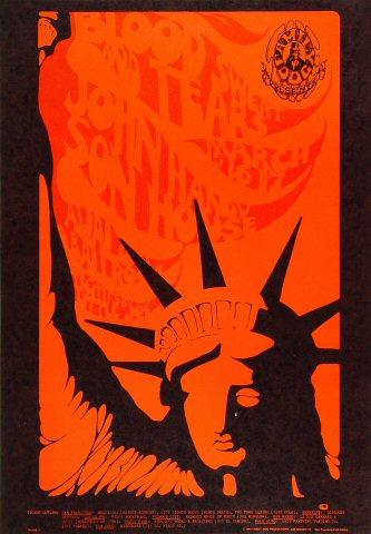 Blood, Sweat & Tears Vintage Concert Poster from Avalon Ballroom