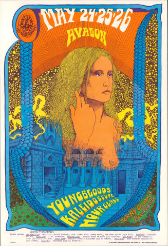 The Youngbloods Vintage Concert Poster from Avalon Ballroom, Sep