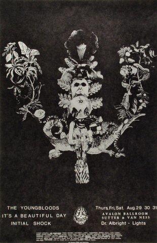 The Youngbloods Vintage Concert Poster from Avalon Ballroom, Sep