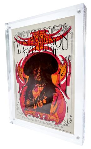 Van Morrison Vintage Concert Framed Postcard from Denver Dog, Oct