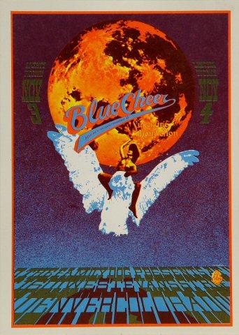 Blue Cheer Vintage Concert Poster from Denver Dog, Nov 3, 1967 at