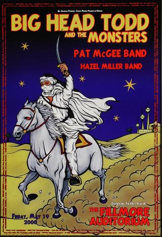 Big Head Todd & The Monsters Vintage Concert Poster from Fillmore