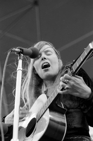 Joni Mitchell Vintage Concert Photo Fine Art Print from Festival Field ...