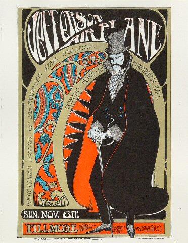 floow様オーダーページ Jefferson Airplane Vintage Concert Poster from Fillmore Auditorium