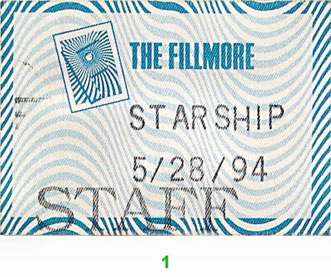 Jefferson Starship Backstage Pass