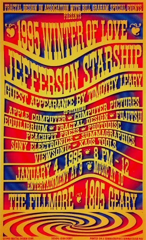 Jefferson Starship  Vintage Original 1978 Nassau Coliseum Concert Poster 