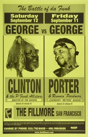 George Clinton & the P-Funk All-Stars Vintage Concert Poster from