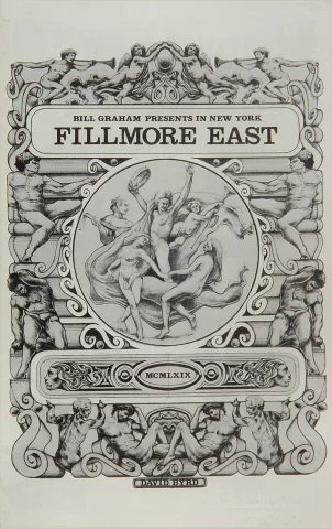The Chambers Brothers Vintage Concert Program from Fillmore East