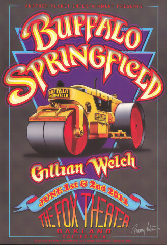 Buffalo Springfield Vintage Concert Poster from Fox Theater