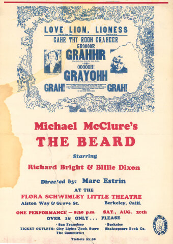 Michael McClure's The Beard Poster