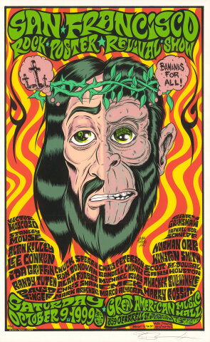 SF Rock Poster Revival Show Vintage Concert Handbill from