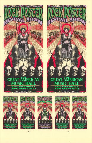 Rock Poster Revival Show Vintage Concert Proof from Great American