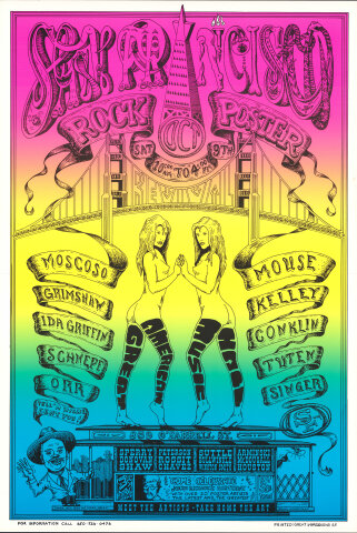 San Francisco Rock Poster Revival Show Poster