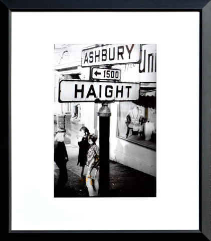 Haight Ashbury Street Sign Framed Fine Art Print