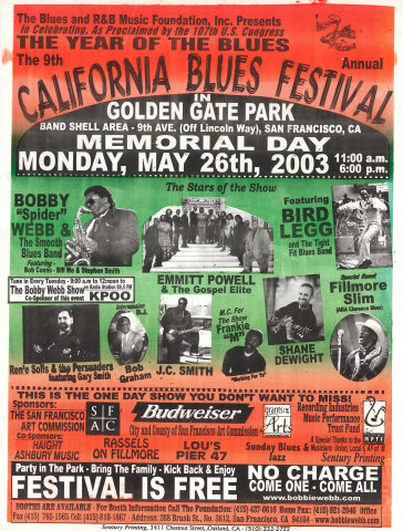 California Blues Festival Poster