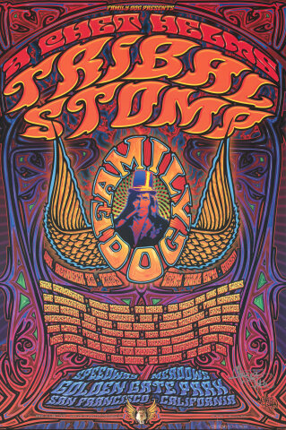 Family Dog Presents Vintage Concert Poster from Golden Gate Park