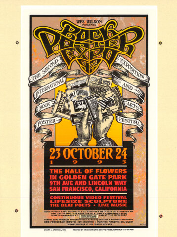 Rock Poster Expo Vintage Concert Poster from Golden Gate Park, Oct