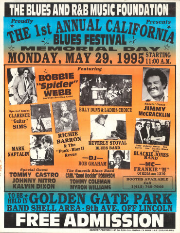 California Blues Festival Poster