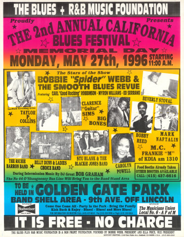 California Blues Festival Poster