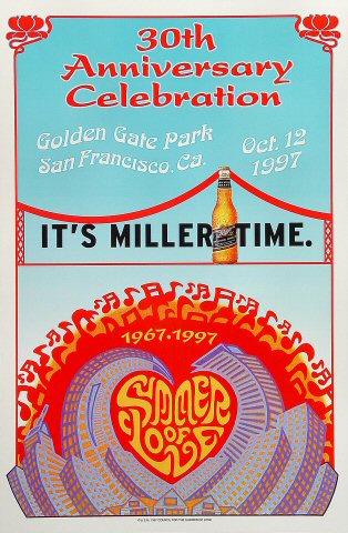 30th Anniversary Celebration of the Summer of Love Poster