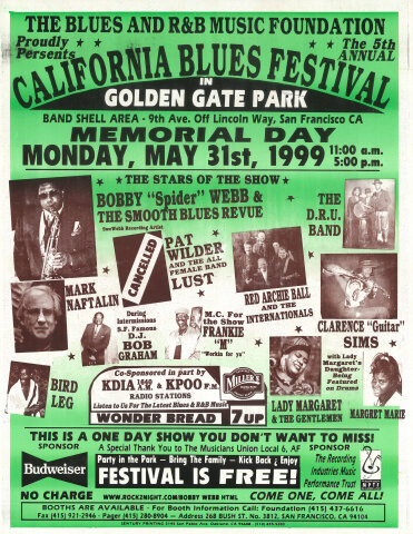 California Blues Festival Poster