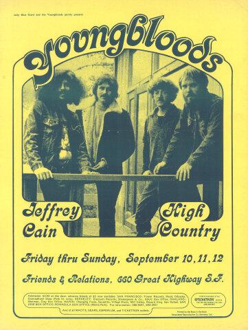 The Youngbloods Vintage Concert Poster from Friends & Relations