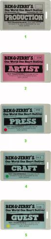 Ben and Jerry's One World One Heart Festival Laminate