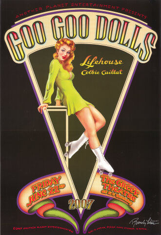 Goo Goo Dolls Vintage Concert Poster from Greek Theatre, Jun 22