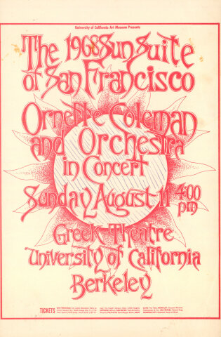 Ornette Coleman Handbill