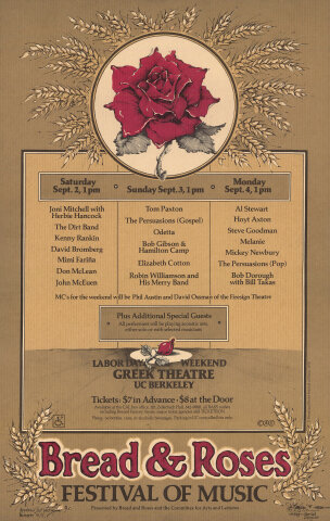 Bread & Roses Festival Poster