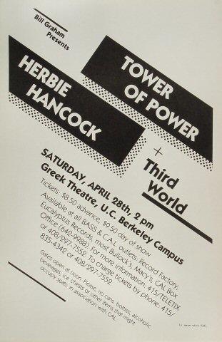 Herbie Hancock Vintage Concert Poster from Greek Theatre