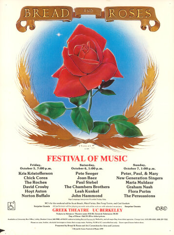 Bread and Roses Festival Poster