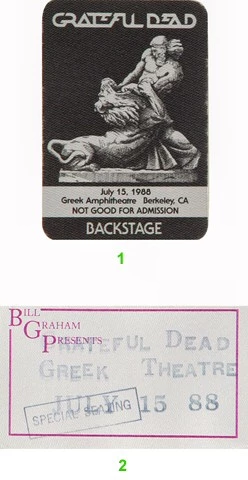 Grateful Dead 8/4/1994 NY Giants Stadium Backstage Pass