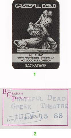 Grateful Dead Backstage Pass