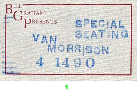 Van Morrison Backstage Pass