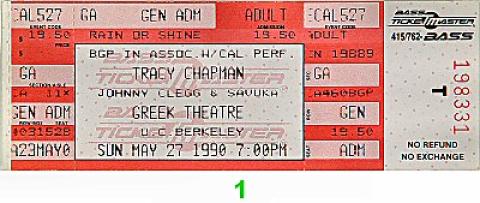 Tracy Chapman Vintage Ticket